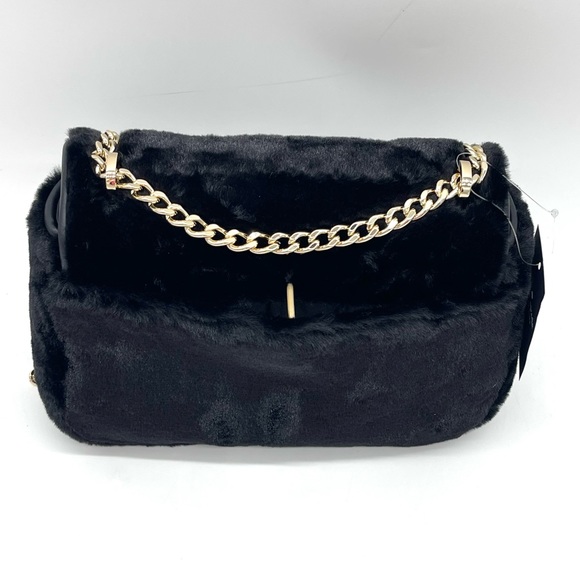 Kate Spade Carey Faux Fur Small Shoulder Bag Black - Picture 5 of 9